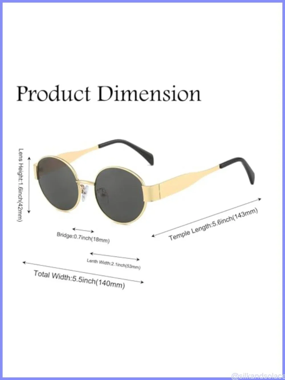 Retro Oval Sunglasses for Women Men Trendy Designer Metal Frame 90s